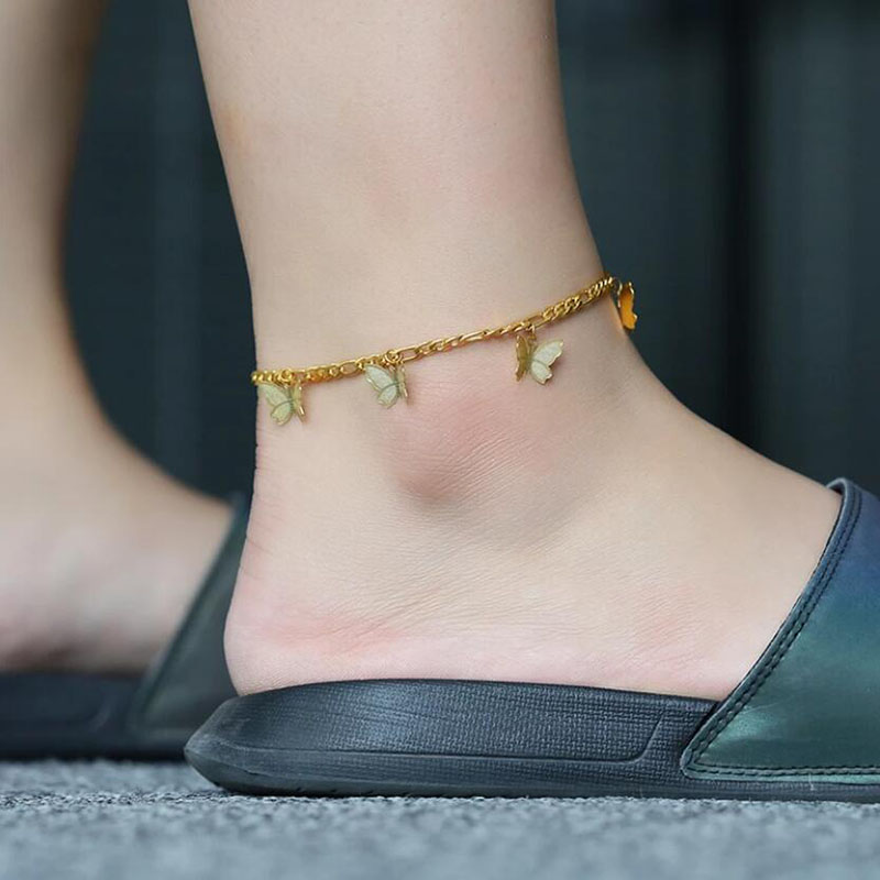  Gelang  Kaki  Fashion Butterfly Anklets for Women 2022 