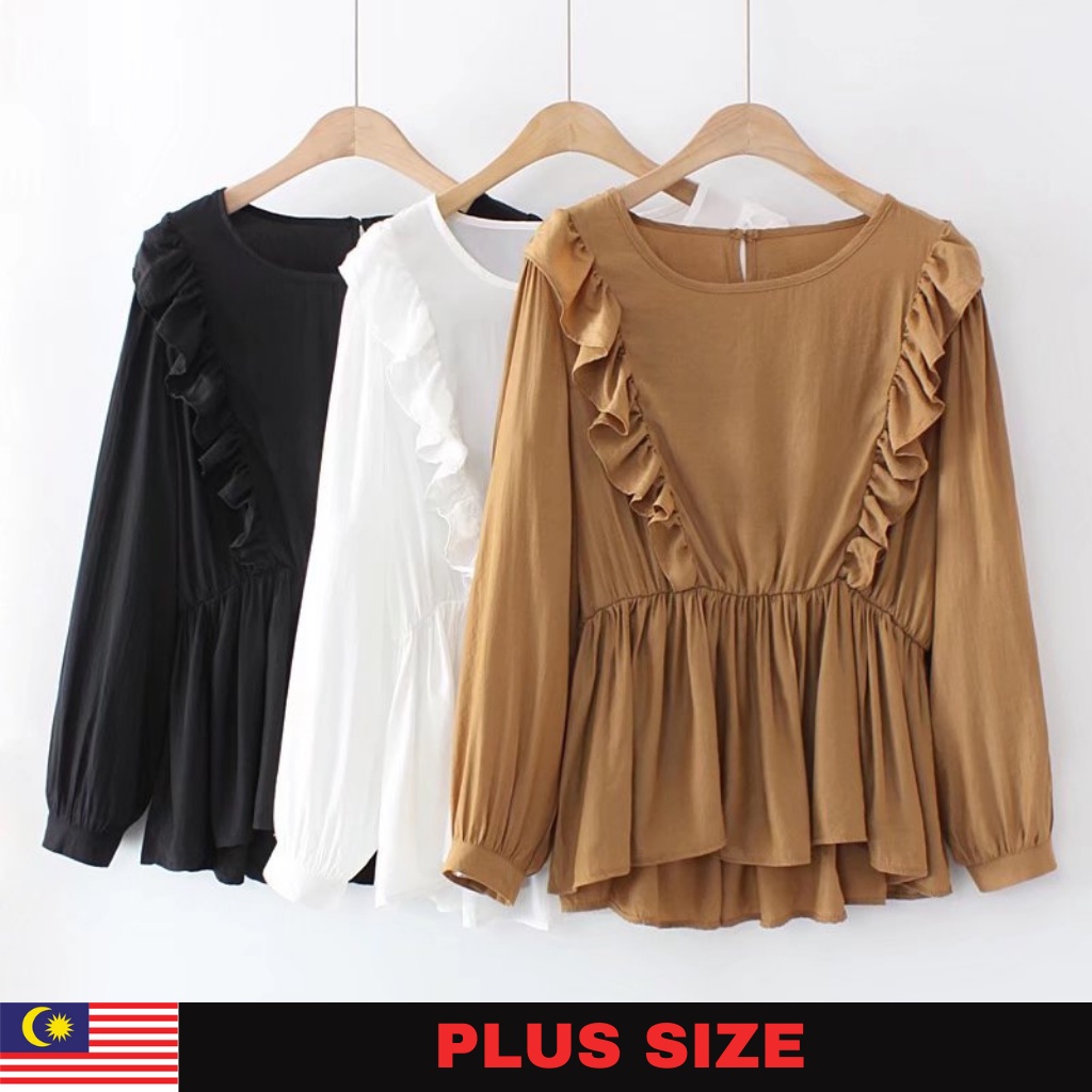 Regina Plus Size Blouse | Shopee Malaysia