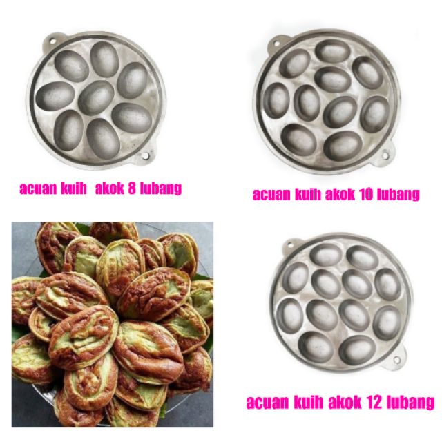 Acuan Kuih Akok Akok Mould Aluminium Buatan Tangan 8 Lubang 10 Lubang 12 Lubang Shopee Malaysia