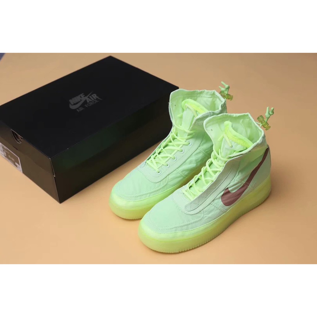nike air force shell green
