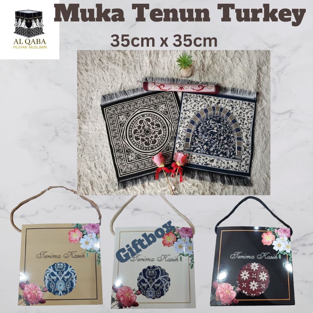 Sejadah Muka Tenun Turkey 35cm x 35cm doorgift