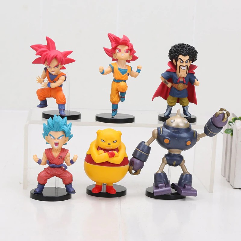 6pcs Set Dragon Ball 8cm Son Gohan Son Goku Majin Buu Kale Jiren Cell Frieza Gotenks Broly Piccolo Beerus Figure Model Shopee Malaysia - gotenks fat roblox