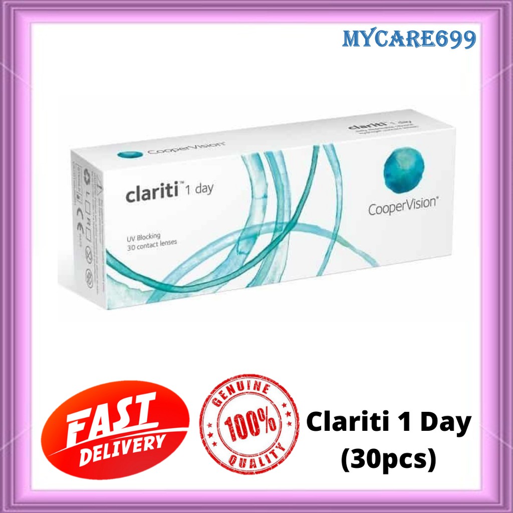 Cooper Vision Clariti 1 Day Lens Silicone Hydrogel Daily