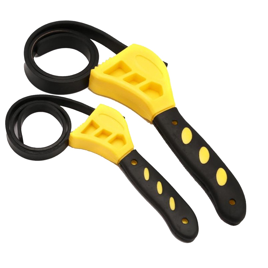 Multifunctional Belt Wrench Filter Spanner Bottle Opener with Adjustable Rubber Strap