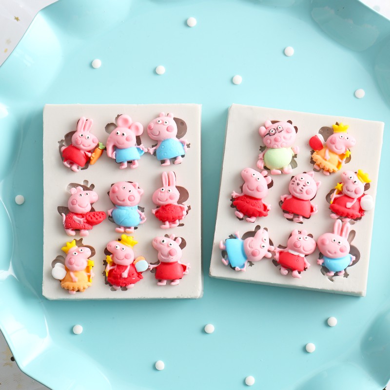 Peppa Pig Cake Silicone Baking Mold Fondant Cake Decorating Tool