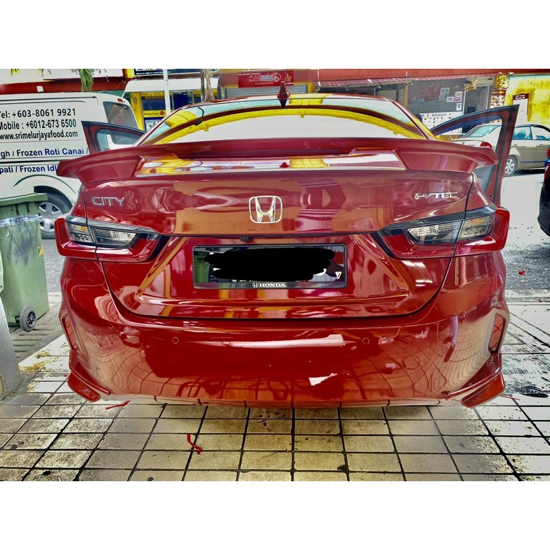 Honda City Gn2 Modulo Mdl Rear Boot Trunk Ducktail Spoiler Wing Led 2020 2021 2022 Shopee Malaysia