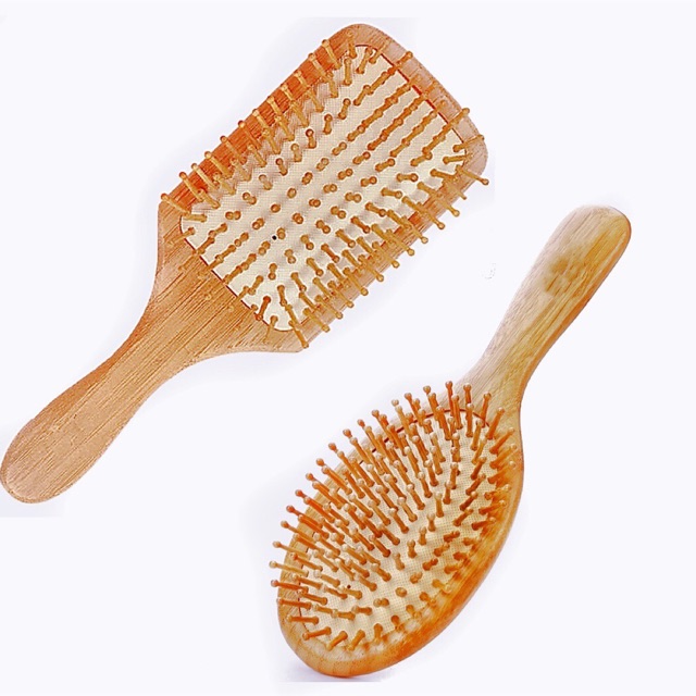 Natural Wooden Hair Brush Bamboo Massage Comb for Hair Care Shopee