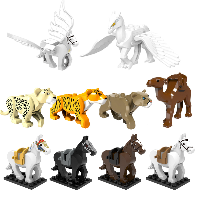 Figures Lego moc Animals Toys For Children Bear Model Flying Horse  Compatible Toys Camel Elephant Tiger DIY Wolf Gifts Dinosaur Kids Leopard |  Shopee Malaysia