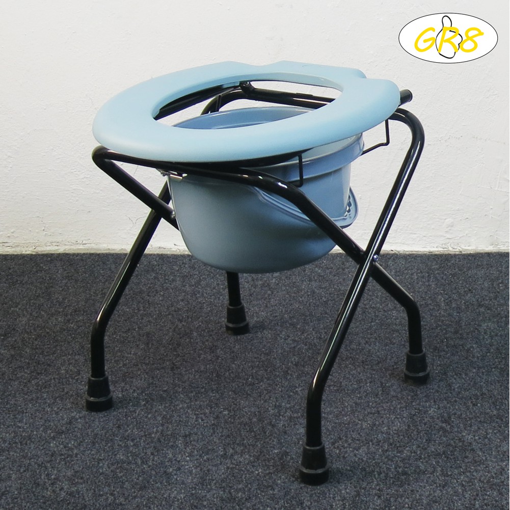 Potty Chair Foldable Toilet Commode Chair Portable Shopee Malaysia