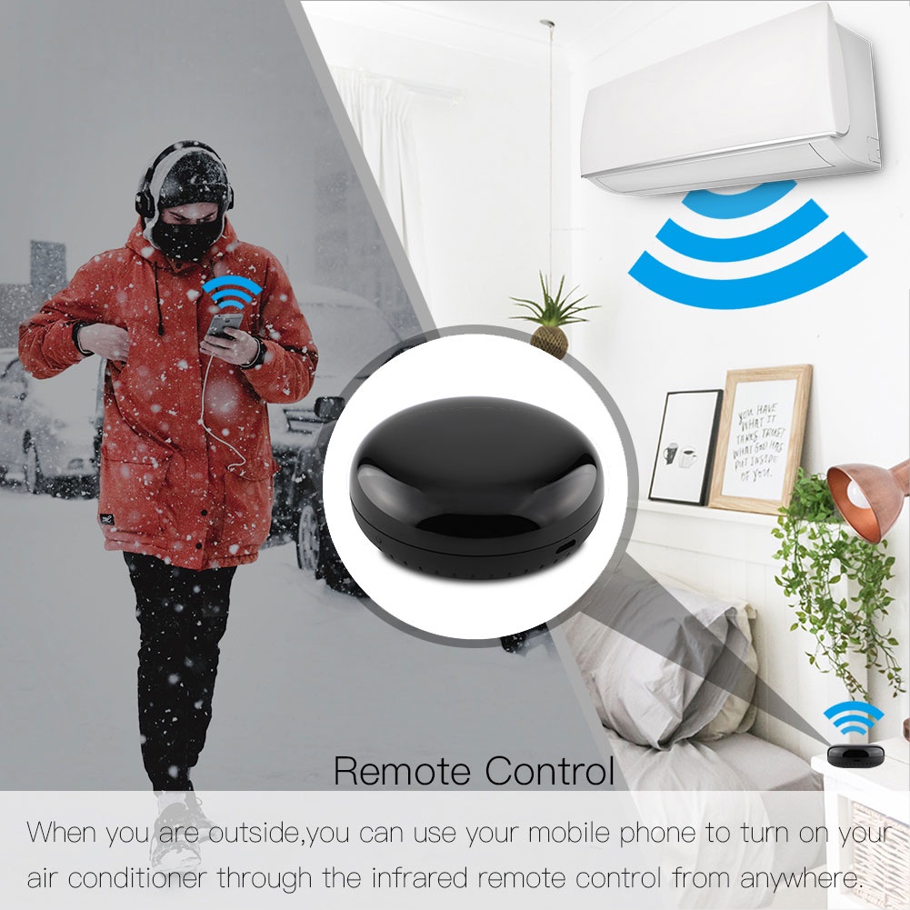 Quality Must MOES Tuya WiFi IR Remote Control Air Conditioner TV Smart Home Infrared Universal Controller Alexa Googl... - Image 4