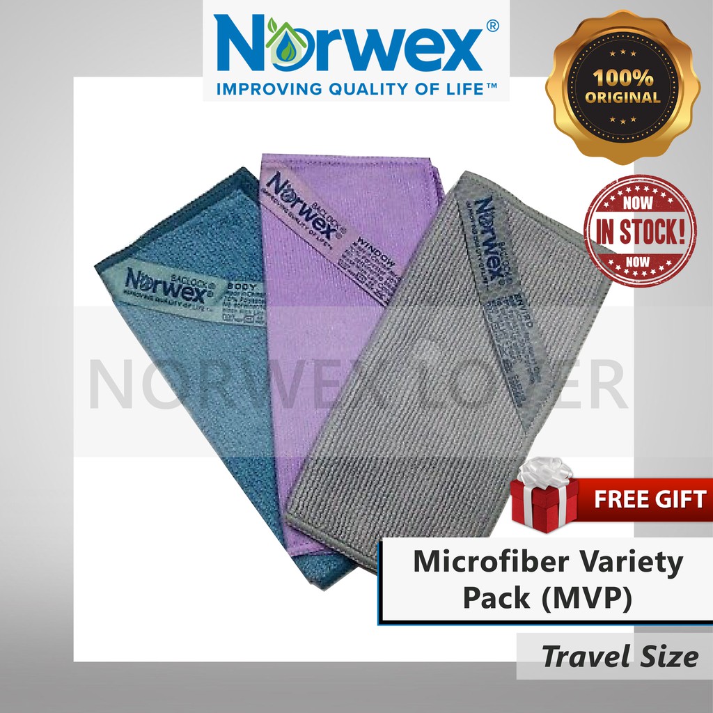 Norwex MVP Travel Variety Pack Trial 3in1 Small Size of Body, Window