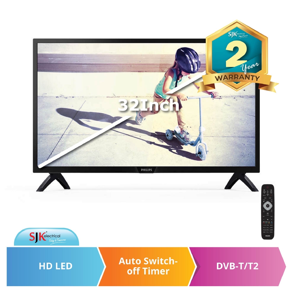 Philips Tv 32pht4002 32 Inch Hd Led Tv Shopee Malaysia