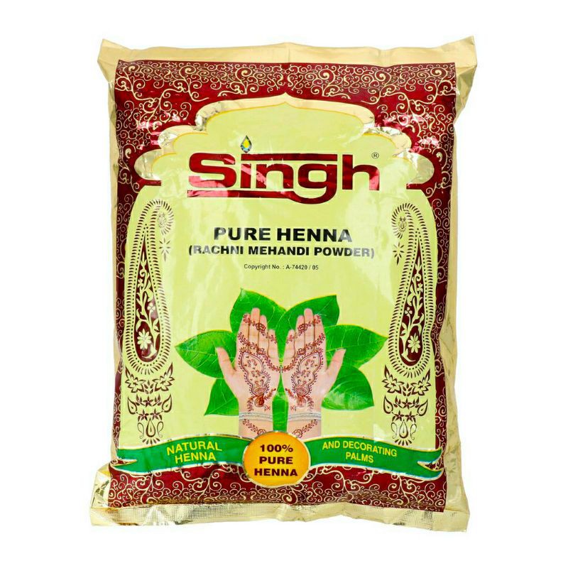 Singh Pure Henna Powder 100gram/ Suzana serbuk inai 100gram Shopee