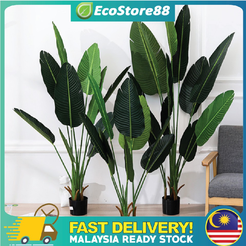 Skybird Banana Leaf Artificial Plant Pokok Hiasan Viral Artificial Tree