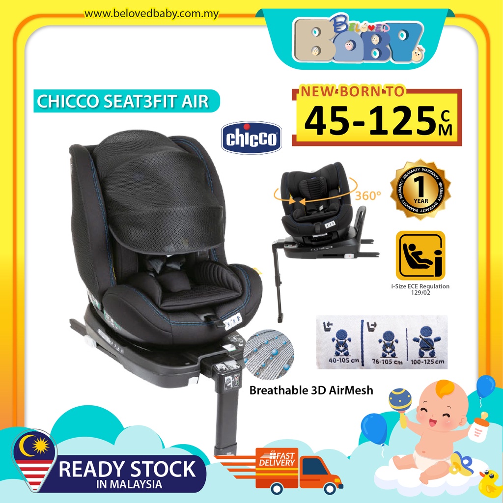 Chicco Seat3fit iSize Air Isofix Car Seat Shopee Malaysia