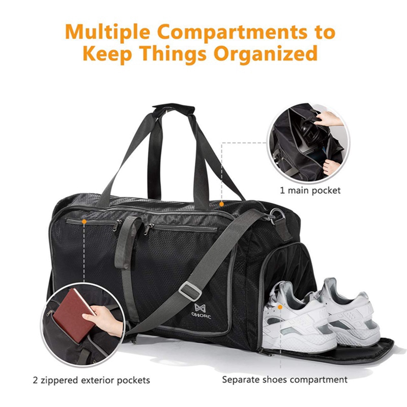 sports bag with compartments