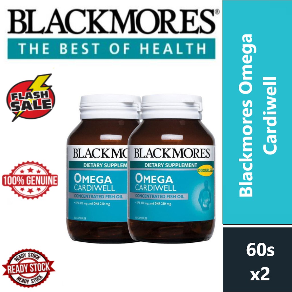 CLEARANCE!! (EXP11/21) Blackmores Omega Cardiwell 2 x 60's Shopee