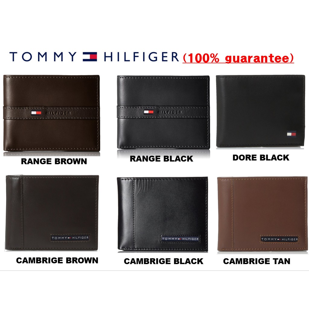 tommy hilfiger wallets brown