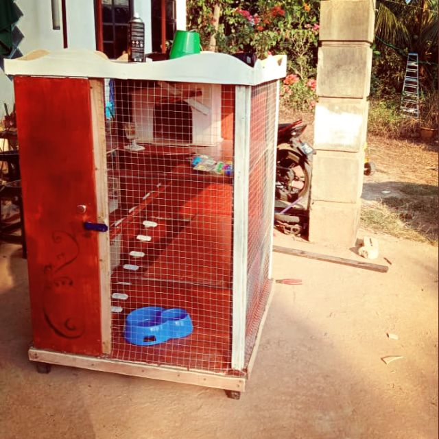 Rumah kucing kayu custom  Shopee Malaysia