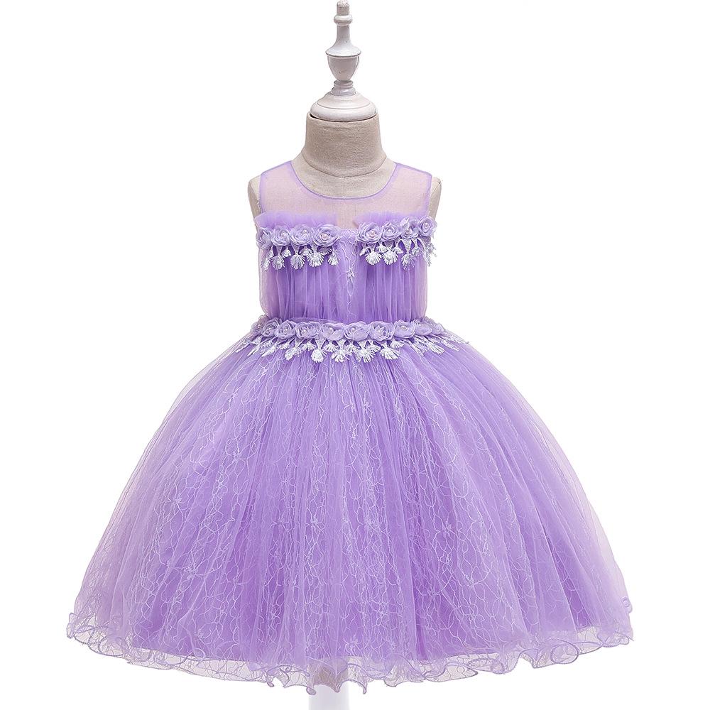 girls purple party dress