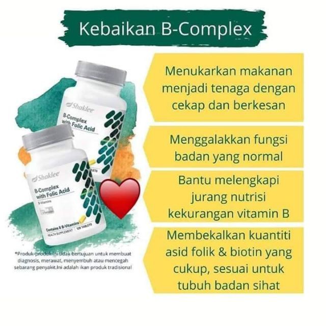 shaklee B Complex x2 - PROVIDES A SUBSTANTIAL QUANTITY OF FOLIC ACID ...