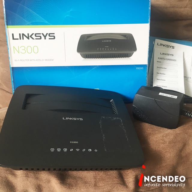 LINKSYS X1000/N300 Wireless ADSL2+ Modem Router Shopee Malaysia