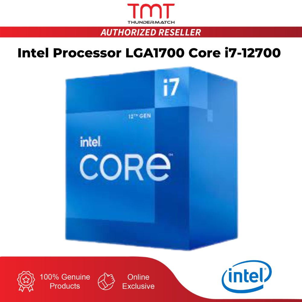 TMT Intel Processor LGA1700 Core i7-12700 3.6~4.9GHz | 25MB Cache/8-Cores 20-Threads/Intel UHD Graphics 770/65W | BX8071512700