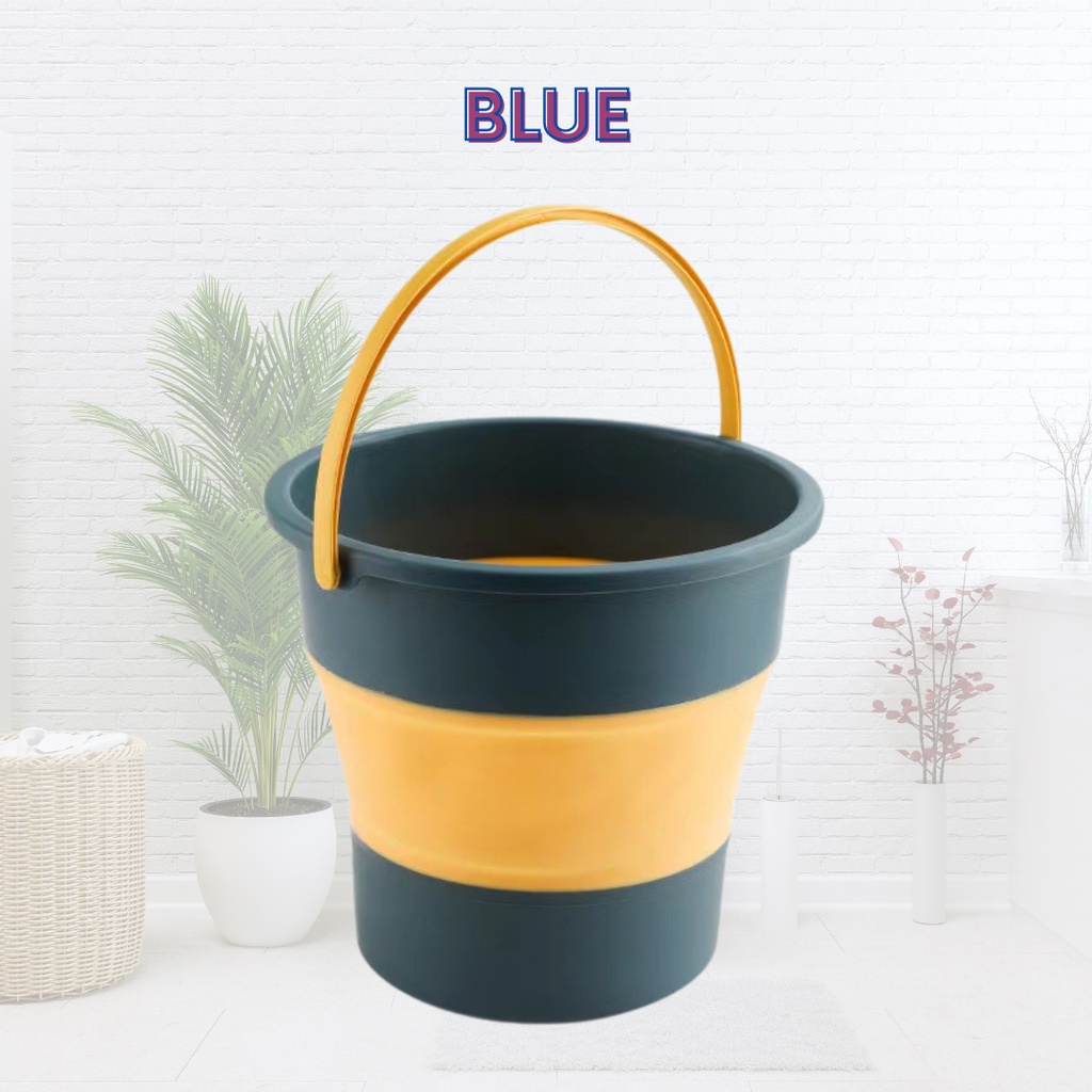 Foldable Collapsible Portable Water Bucket with Handle [Baldi Lipat, Collapsible Pail, 折疊水桶 , Baldi Kecil, Camping Tong]