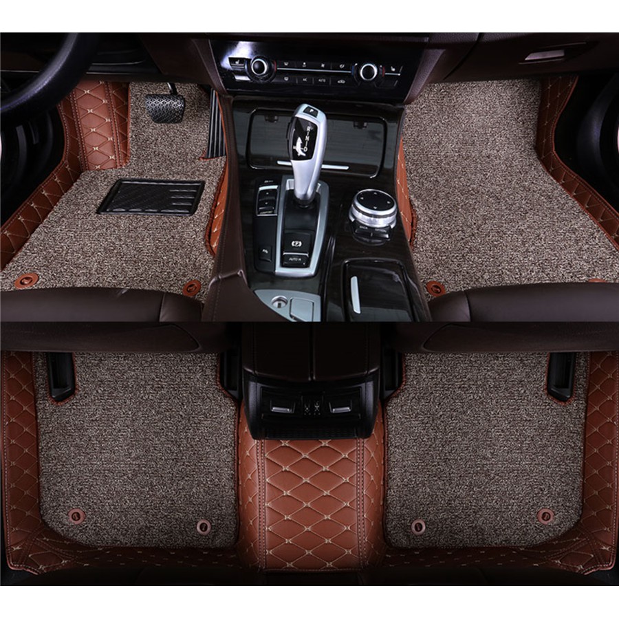Double Layer Coil Car Carpet Floor Mat Honda Hrv Crv Brv Urv Jazz