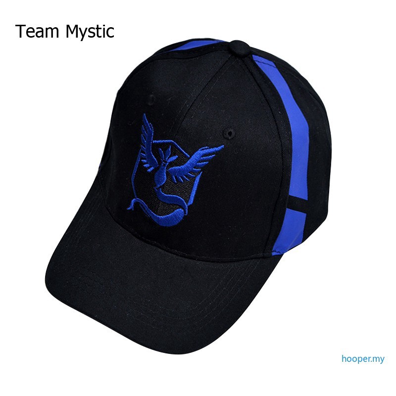 Hp Pokemon Go Team Baseball Cap Valor Instinct Mystic Cosplay Hip Hop Dance Shopee Malaysia - pokemon go team mystic outfit sale roblox