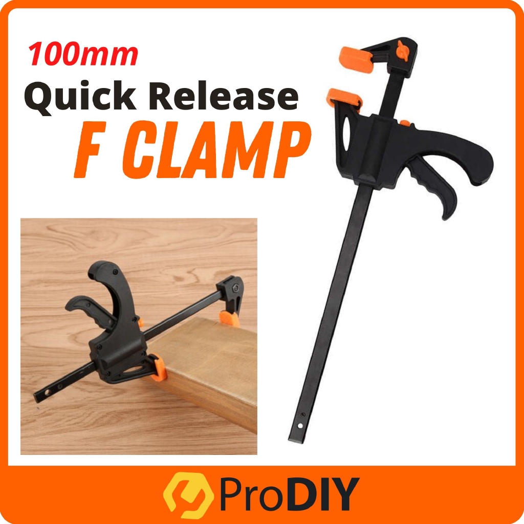 100mm 4inch Quick Release Clamps Plastic F Clamps Clip Grip Quick