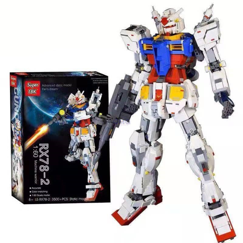 Super 18k Gundam Rx 78 2 Bricks Toy Gundam Mechanic Warrior Brick