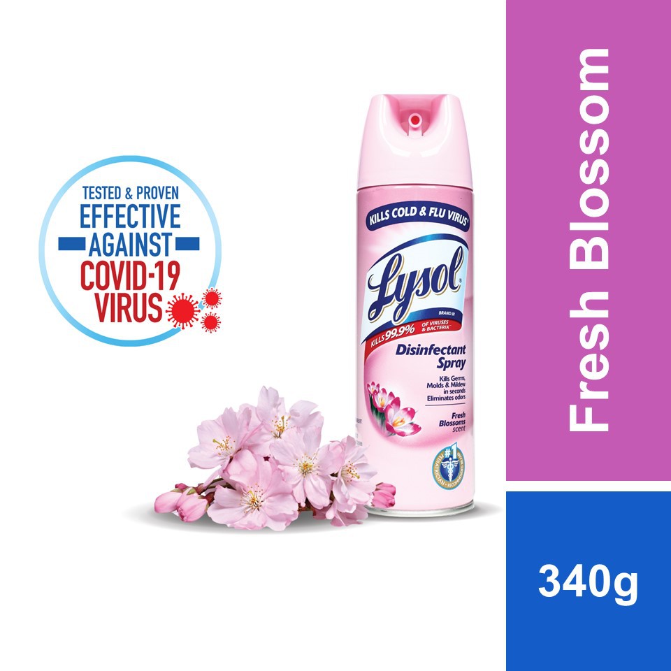 Lysol Disinfectant Spray Fresh Blossom 340g Shopee Malaysia 8324