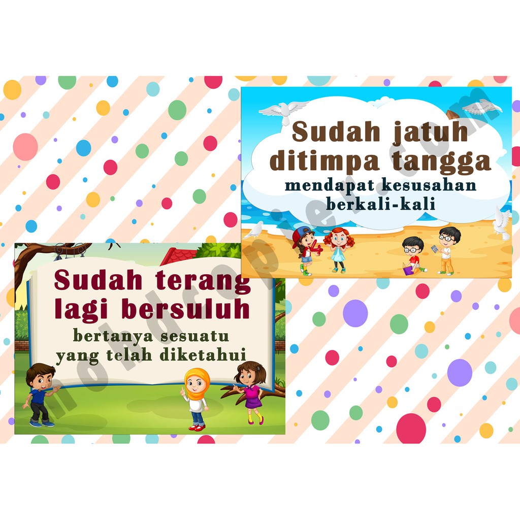 Set Keceriaan Kelas Sekolah Peribahasa Dan Bidalan Shopee Malaysia