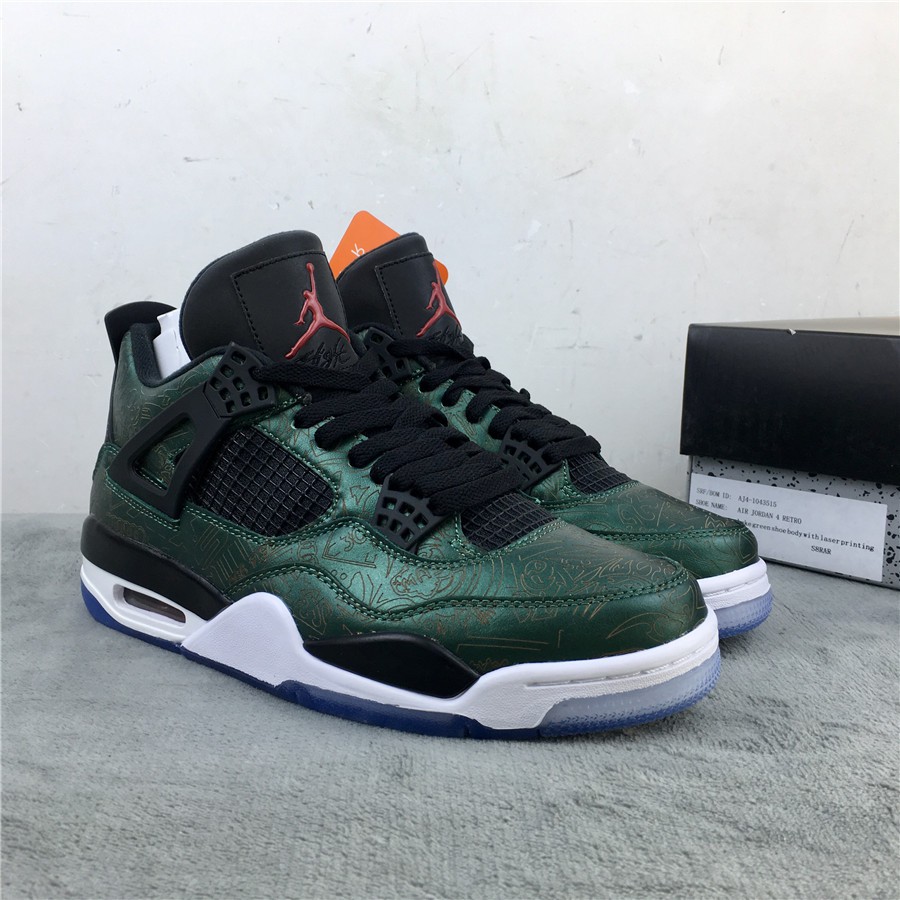 jordan 4 laser green