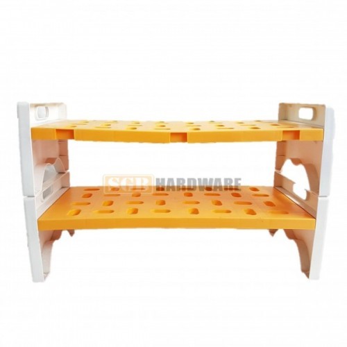 Felton Plastic Shoe Rack 2 Layer Nw Orange Shopee Malaysia