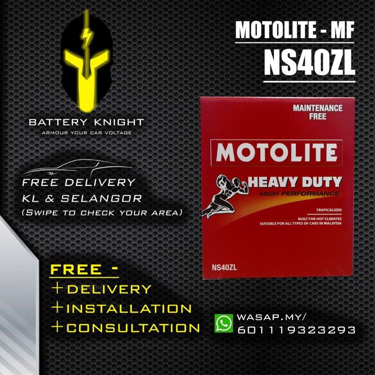 Ns40zl Motolite Mf Bateri Kereta Car Battery For Perodua Honda And Toyota Trade In Option Available Shopee Malaysia