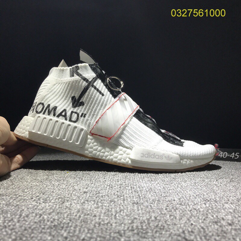 Ready Stock authentic Off White x adidas NMD Boost Men's Sports Running Shoes Ready Stock authentic Off White x adidas NMD Boost Men's Sports Running Shoes