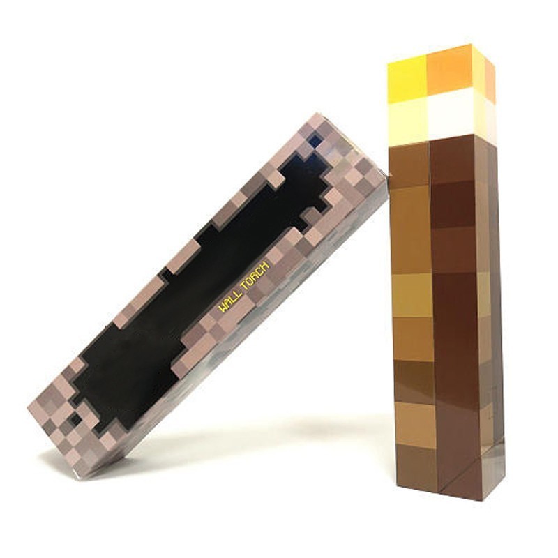 Minecraft Light Up Torch LED toys Pixel LED Night Light Pixel Torch Shape  LED Night Lamp For Kid USB Rechargeable Bedside Atmosphere Home Decor Lamp  | Shopee Malaysia