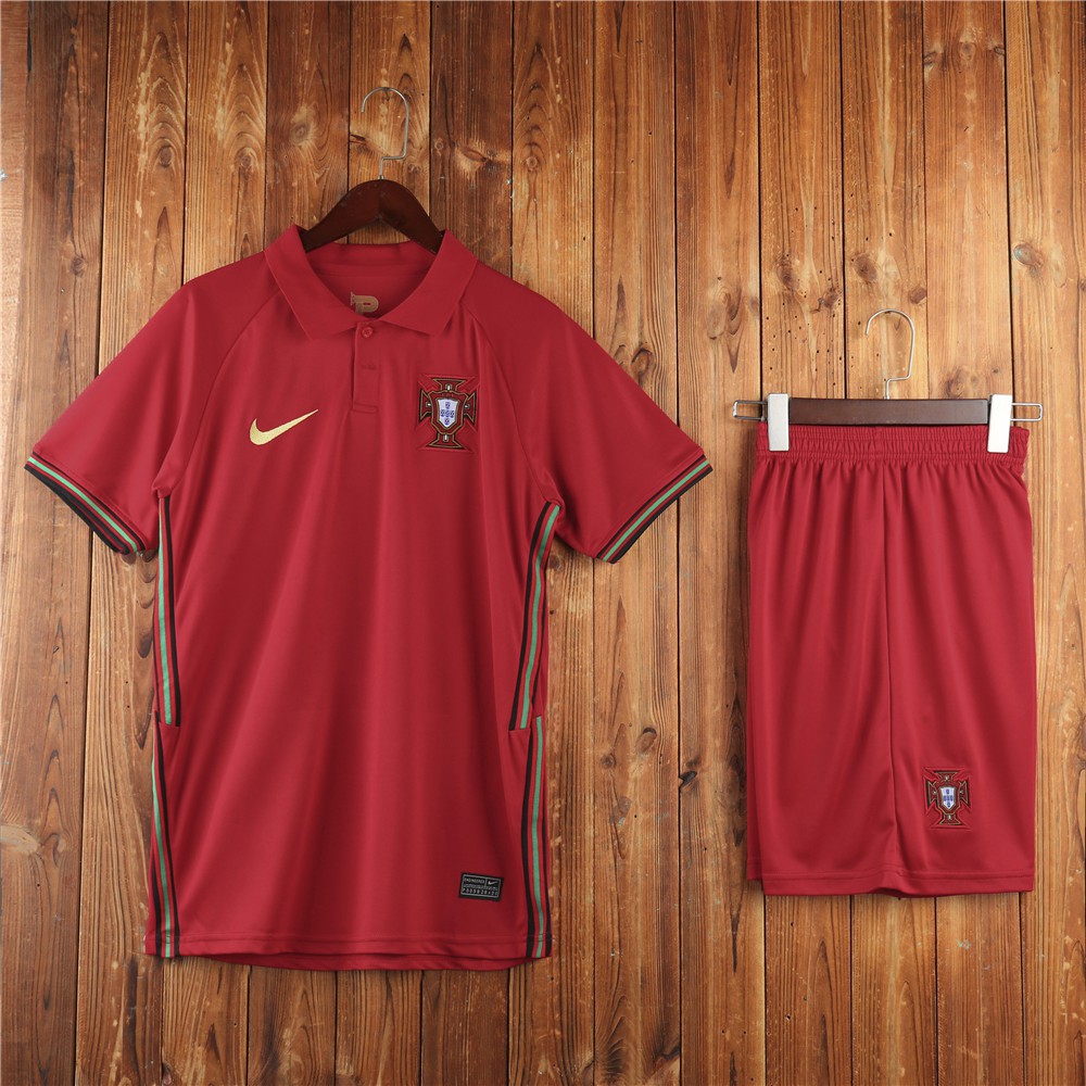 2020 2021 Portugal Home Kit Sets Adult Men Football Jersey Suits 2020 Euro Cup Portugal Home Men S T Shirt Shorts Two Pieces Jersey With Shorts Soccer Jersi Shopee Malaysia