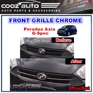 Perodua Axia G Spec 2014 - 2019 Front Grille Chrome (3Pcs 