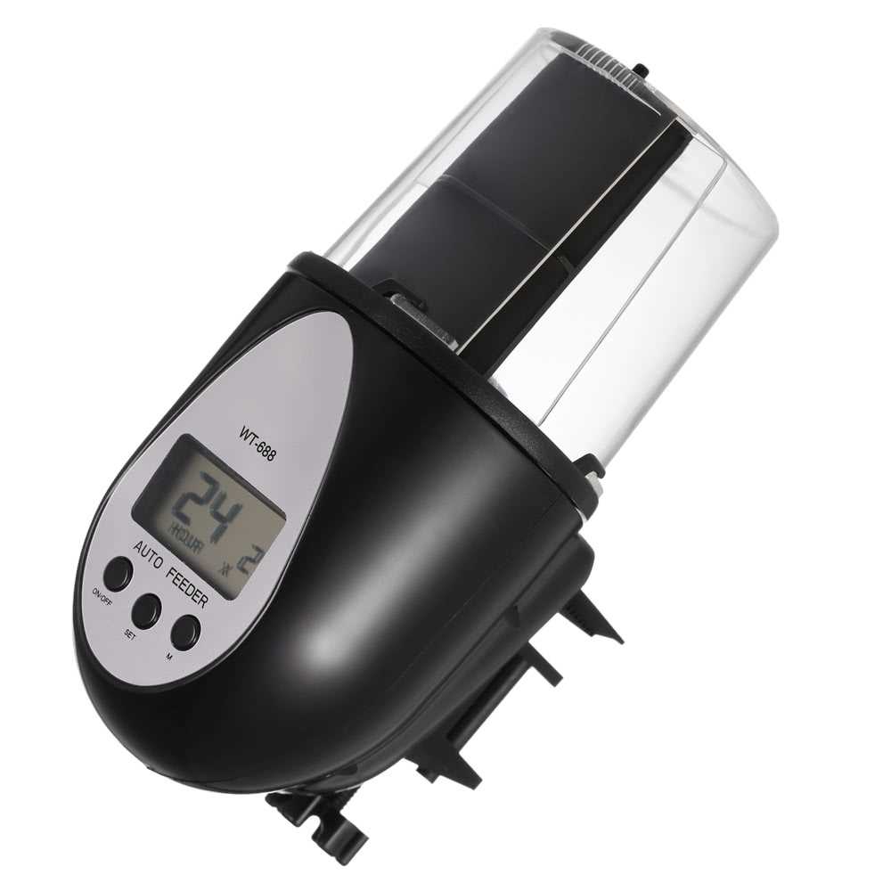 Fish Food Automatic Fish Feeder Dispenser Black Shopee Malaysia