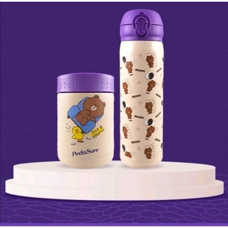 PediaSure Line Friends Food Jar & Thermos Flask Set Shopee Malaysia