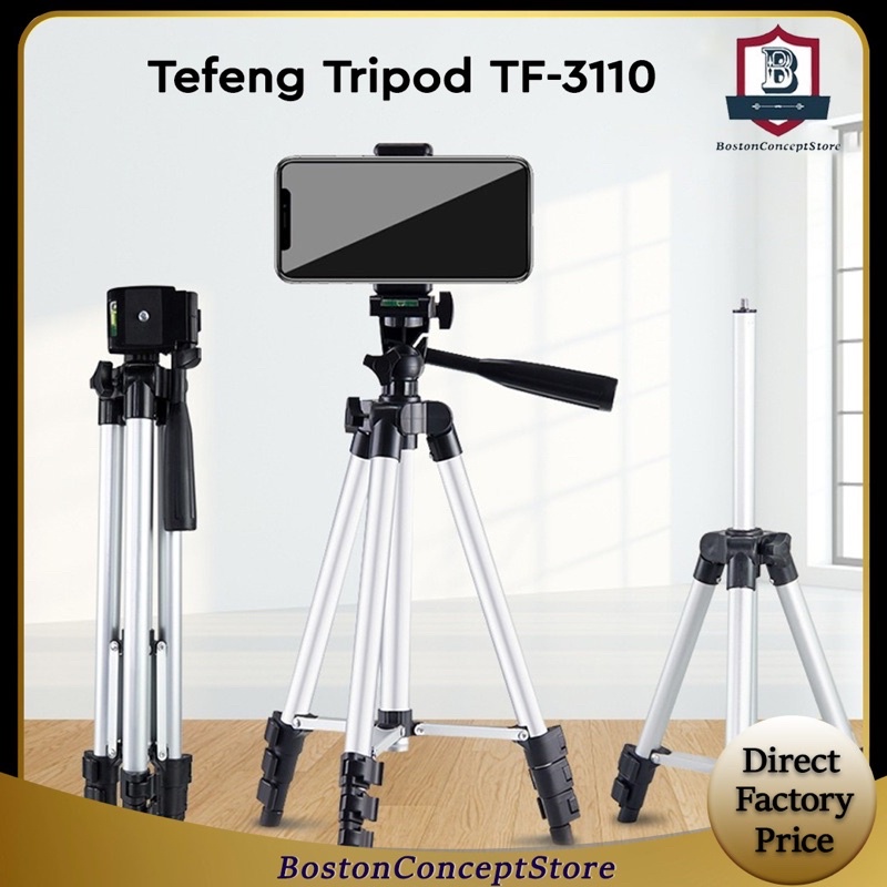 BOSTON Tefeng Tripod TF-3110 Portable Tripod Stand for Phone DSLR