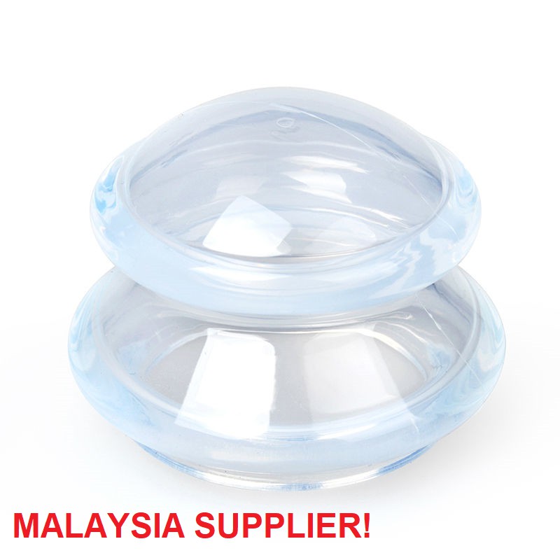 4Pcs Moisture Absorber Anti Cellulite Vacuum Cupping Cup SILICON Family Facial Body Massage Therapy FREE 1 storage bag