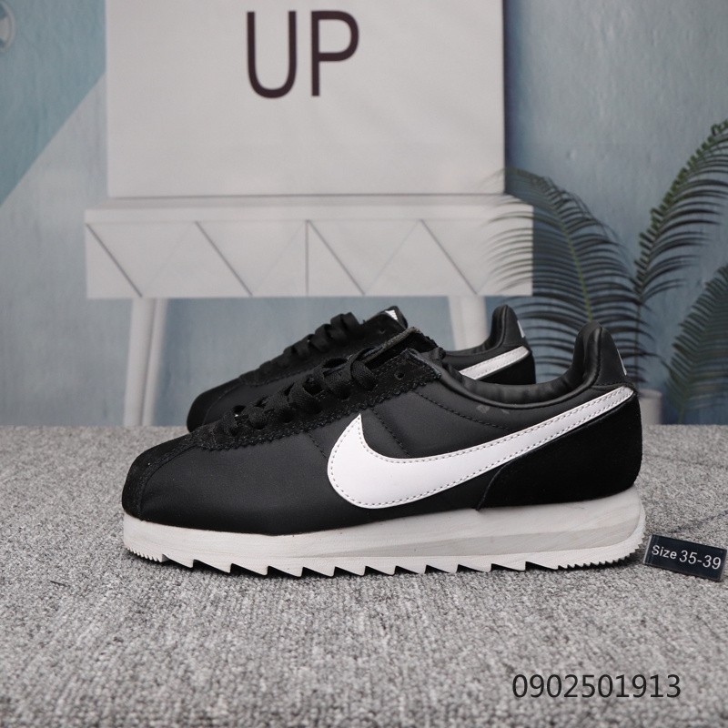 nike cortez all black nylon