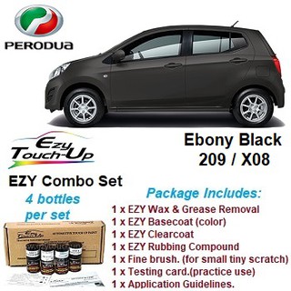 Perodua Axia Original Touch Up Paint Ezy Touch Up Combo Set Touch Up Paint Scratch Removal Calar Kereta Shopee Malaysia