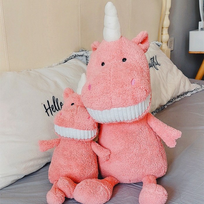 happy stuffed unicorn