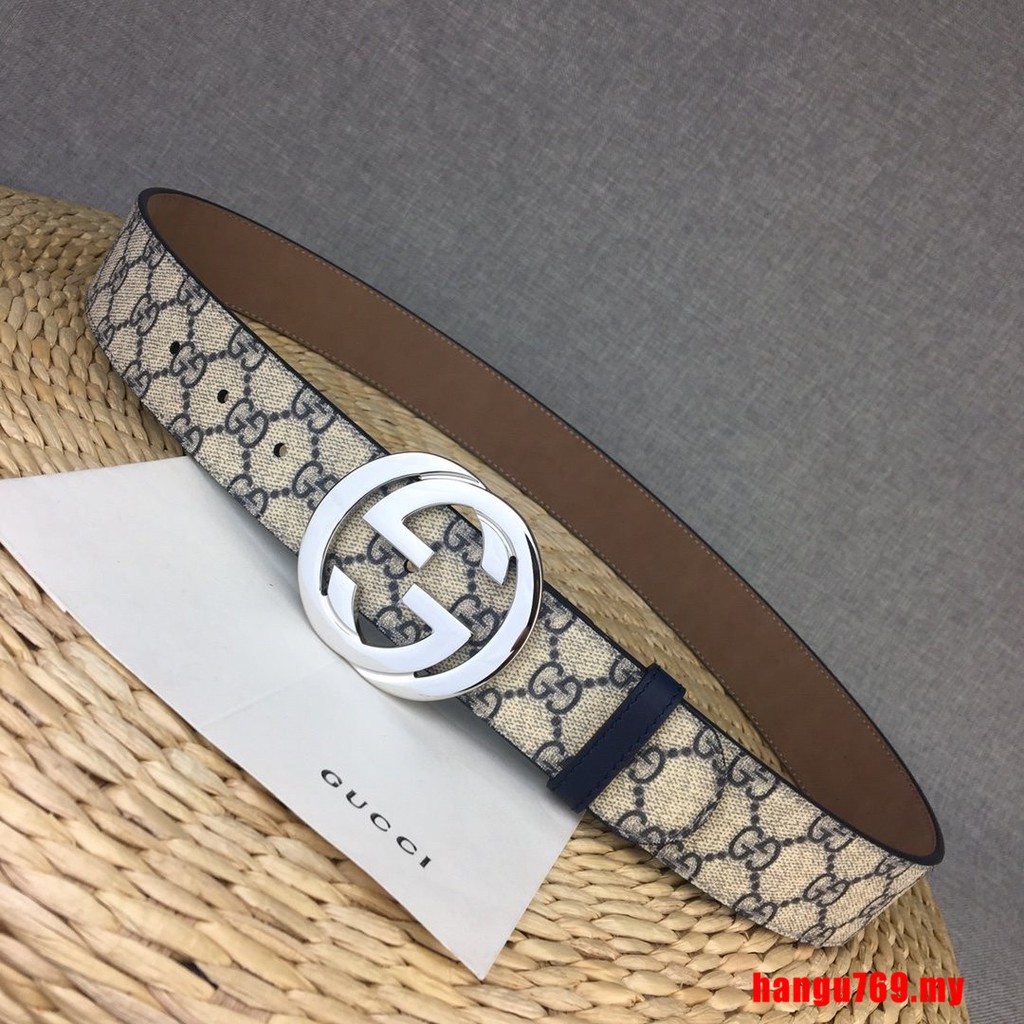 brown and black gucci belt