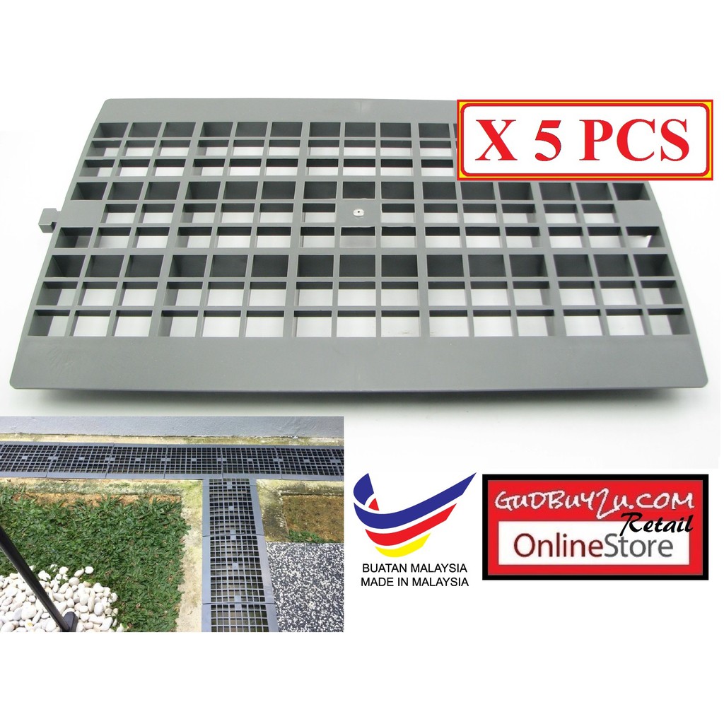 5 Pcs Pvc Drain Cover Sewerage Cover 22cm Width Penutup Longkang 43cm X 27 5cm Shopee Malaysia